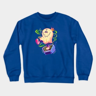 TV Ghost  - Retro cartoons design Crewneck Sweatshirt